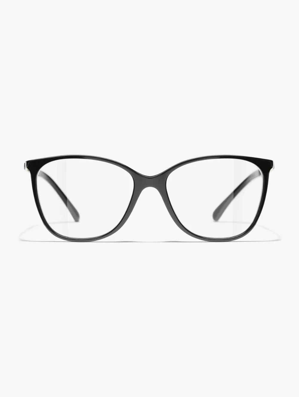 BNIB! Chanel CC Square Blue Light Glasses Acetate, Metal & Calfskin, Black W/COA